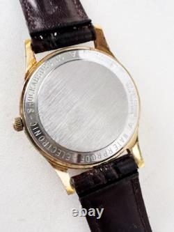 Vintage Benrus Electronic Watch 60 Series 9021 Gold Tone 34mm Not Working
