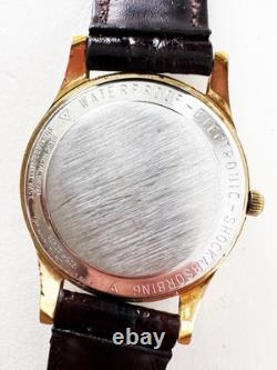 Vintage Benrus Electronic Watch 60 Series 9021 Gold Tone 34mm Not Working
