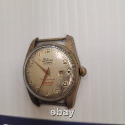 Vintage Bolexine 21 Jewels Super Datomatic Broken Watch Face For Parts Or Repair
