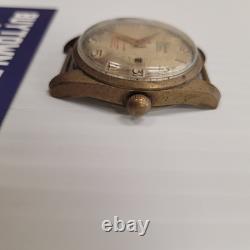 Vintage Bolexine 21 Jewels Super Datomatic Broken Watch Face For Parts Or Repair