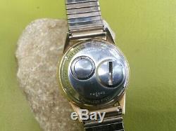 Vintage Bulova 214 Accutron 10k Gold Filled Bezel Watch Hums, Parts/repair