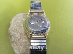 Vintage Bulova 214 Accutron 10k Gold Filled Bezel Watch Hums, Parts/repair