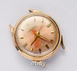 Vintage Bulova ACCUTRON Gold Fill 214 Watch Luminous Salmon Patina Dial AS IS