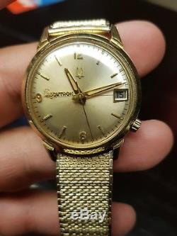 Vintage Bulova Accutron 218 Wrist Watch for Parts or Restoration N2 14k GF