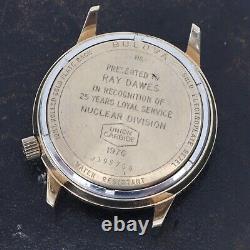 Vintage Bulova Accutron Watch 1976 Cal 2181 Union Carbide Nuclear Division 25yr