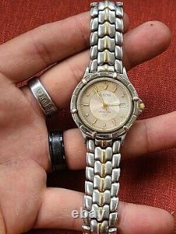 Vintage Bulova Marine Star Men's Watch for parts or repair untested J1