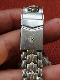 Vintage Bulova Marine Star Men's Watch for parts or repair untested J1