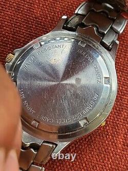 Vintage Bulova Marine Star Men's Watch for parts or repair untested J1