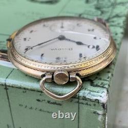 Vintage Bulova Montgomery Dial Cal 17AH 17 Jewels RGP Pocket Watch PARTS REPAIR