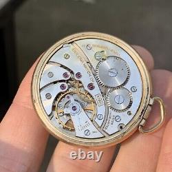 Vintage Bulova Montgomery Dial Cal 17AH 17 Jewels RGP Pocket Watch PARTS REPAIR