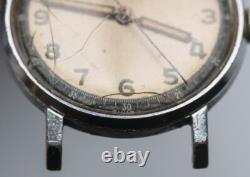 Vintage Buren WWII Military Watch Swiss 30mm Parts Repair Not Working