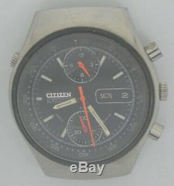 Vintage CITIZEN SPIDER Steel Chronograph. Ref GN-4-S, Cal 8110A