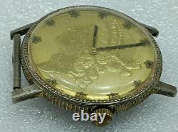 Vintage Cal 1601 A Manual Winding 17 Jewels Watch For Parts