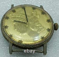 Vintage Cal 1601 A Manual Winding 17 Jewels Watch For Parts