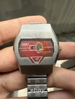 Vintage Camy Digital Jump Hour Swiss Made Watch For Parts And Repairs. 7130