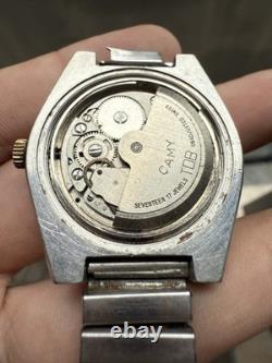 Vintage Camy Digital Jump Hour Swiss Made Watch For Parts And Repairs. 7130
