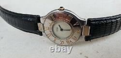 Vintage Cartier 21 Quartz 31mm Unisex Watch For Parts