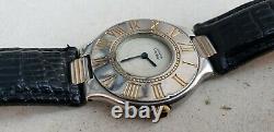 Vintage Cartier 21 Quartz 31mm Unisex Watch For Parts