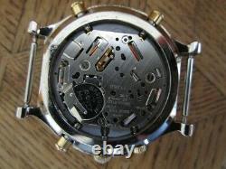 Vintage Chrome plated SEIKO 7T36 7A10 Quartz Watch Age Of Discovery. For parts