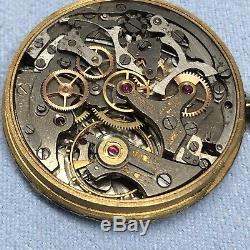 Vintage Chronograph Movement +Dial Landeron 39 Nicolet Watch For Parts