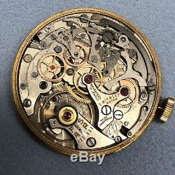 Vintage Chronograph Movement +Dial Landeron 39 Nicolet Watch For Parts