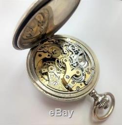 Vintage Chronograph Pocket Watch As is For Parts Only