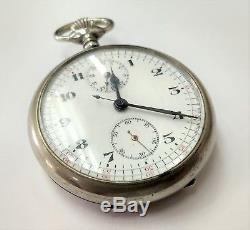 Vintage Chronograph Pocket Watch As is For Parts Only