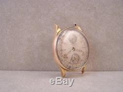 Vintage Chronographe Suisse 17J Venus 170 18K Gold Watch for Parts/Repair