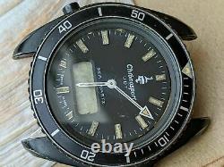 Vintage Chronosport UDT Sea Quartz Diver Watch withMonnin Case FOR PARTS/REPAIR