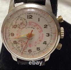 Vintage Cimier Sport Chronograph 1 Jewel Watch For Repair/Parts