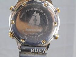 Vintage Citizen America's Cup Quartz Sailing Watch Wr 100 6840-g80639