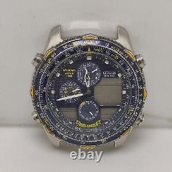 Vintage Citizen Blue Angels C300-Q00842 Navihawk World Time Watch For Parts