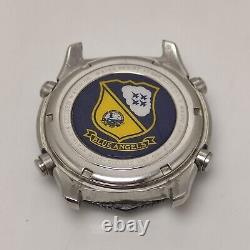 Vintage Citizen Blue Angels C300-Q00842 Navihawk World Time Watch For Parts