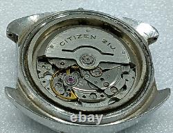 Vintage Citizen Cal 7270 Automatic Moon Dater 21 Jewels Spare For Parts