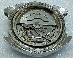 Vintage Citizen Cal 7270 Automatic Moon Dater 21 Jewels Spare For Parts