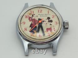 Vintage Citizens qq q&q Disney Mickey Mouse Goofy watch- FOR PARTS REPAIR