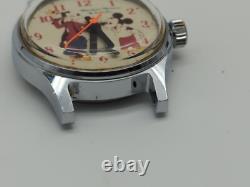 Vintage Citizens qq q&q Disney Mickey Mouse Goofy watch- FOR PARTS REPAIR