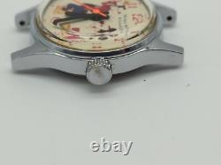 Vintage Citizens qq q&q Disney Mickey Mouse Goofy watch- FOR PARTS REPAIR