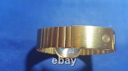 Vintage Concord LED Men's Watch 18K Gold Electroplated Case and Band for parts