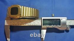 Vintage Concord LED Men's Watch 18K Gold Electroplated Case and Band for parts