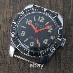 Vintage Crosby 330 Feet Diver Project with Date 36mm Watchmakers Estate Repairs