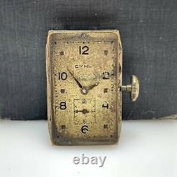 Vintage Cyma Manual Winding ref. 335 Side Second Watch Movement For Parts