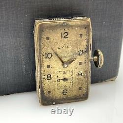 Vintage Cyma Manual Winding ref. 335 Side Second Watch Movement For Parts