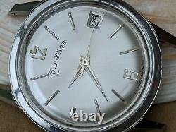 Vintage Dufonte Lucien Piccard Dress Watch withSigned Crown, Runs FOR PARTS/REPAIR