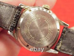 Vintage EARLY 31MM RECORD BUMPER AUTOMATIC 18J SUB SECOND WRISTWATCH SS CASE