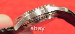 Vintage EARLY 31MM RECORD BUMPER AUTOMATIC 18J SUB SECOND WRISTWATCH SS CASE