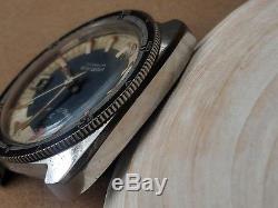 Vintage Edox Hydro-Sub Skin Diver Watch withAll SS Case, ETA 2783 FOR PARTS/REPAIR