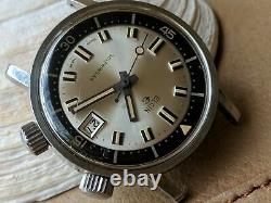 Vintage Elgin Super-Compressor Dive Watch withUSMC Military Stamp FOR PARTS/REPAIR