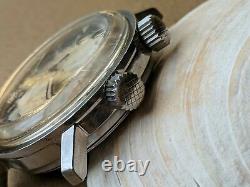 Vintage Elgin Super-Compressor Dive Watch withUSMC Military Stamp FOR PARTS/REPAIR