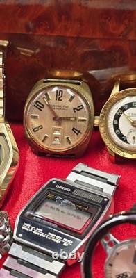 Vintage Eterna Lebem Seiko Mechanical Automatic LCD Vintage Watch Lot